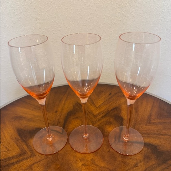 Mikasa Other - 3 Mikasa Elite Pink Champagne Glass 8 1/4” Excellent Condition